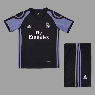 16/17 Real Madrid Third Kids Retro Soccer Jersey Size 16-28