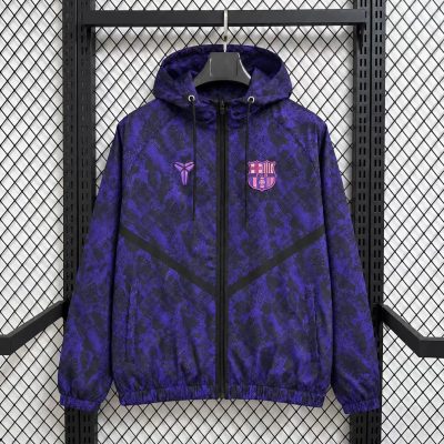 26/27 Barcelona Away Kobe Purple Hoodie Windbreaker