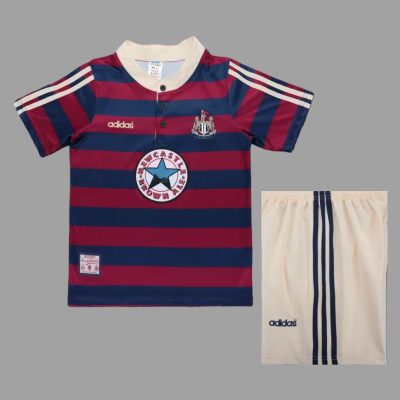 95/96 Newcastle United Away Kids Retro Soccer Jersey Size 16-28