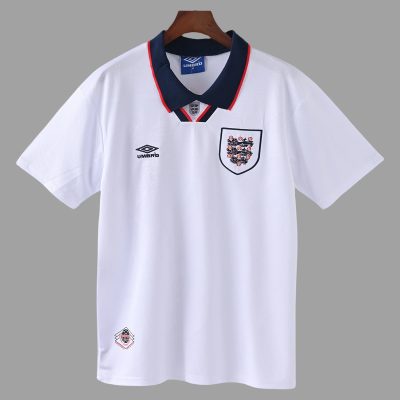 1994 England Home Retro Soccer Jersey