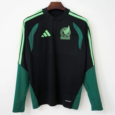 2026 Mexico Black Green Tiro Training Jersey