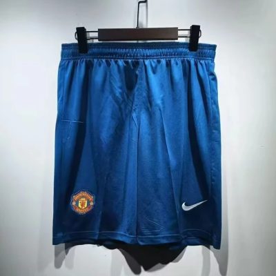 07/08 Manchester United Blue Retro Soccer Shorts