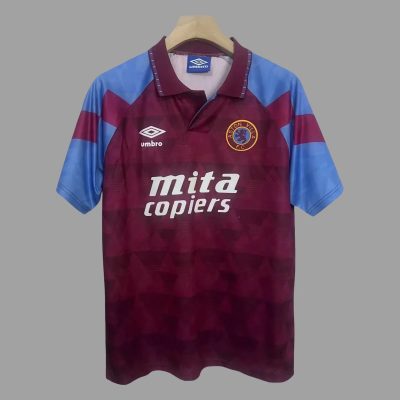 90/92 Aston Villa Home Retro Soccer Jersey