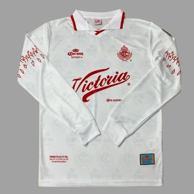 97/98 Toluca Away Long Sleeve Retro Soccer Jersey