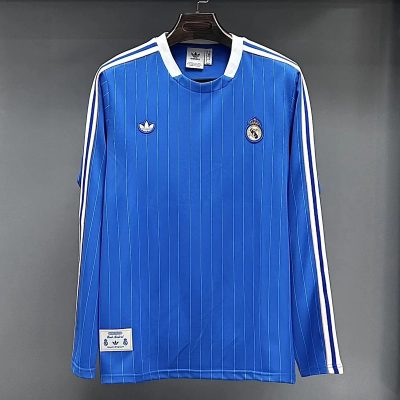 25/26 Real Madrid Terrace Icons Blue Long Sleeve Shirt