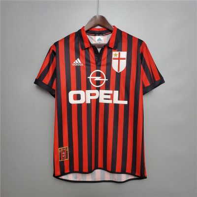 99/00 AC Milan Home Retro Soccer Jersey