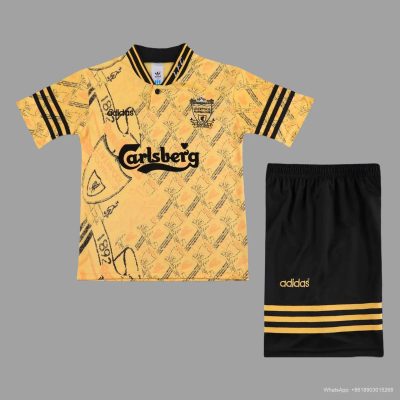94/96 Liverpool Third Retro Kids Soccer Jersey Size 16-28