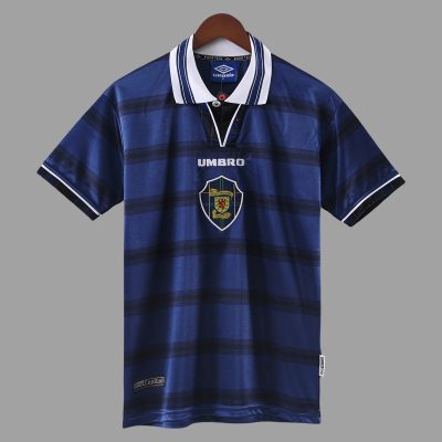 1998 Scotland Home Retro Soccer Jersey
