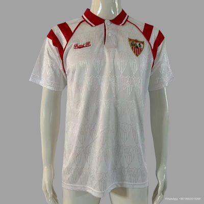 92/93 Sevilla Home Retro Soccer Jersey