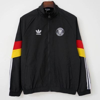 2026 Germany Trefoil Black Windbreaker