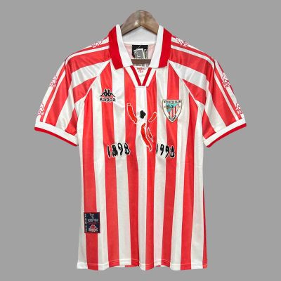 97/98 Athletic Club Bilbao Home Retro Soccer Jersey