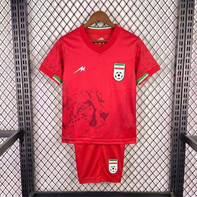 2026 Iran Away Kids Soccer Jersey Size 16-28