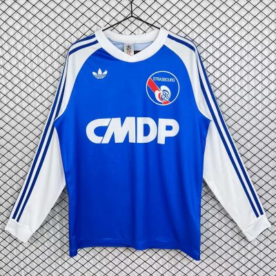 78/79 Strasbourg Home Long Sleeve Retro Soccer Jersey