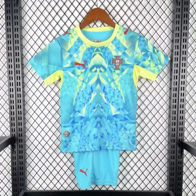 2026 Portugal Goalkeeper Kids Soccer Jersey Size 16-28