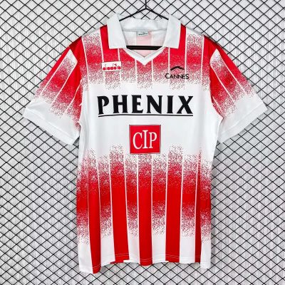 91/92 Cannes Home Retro Soccer Jersey