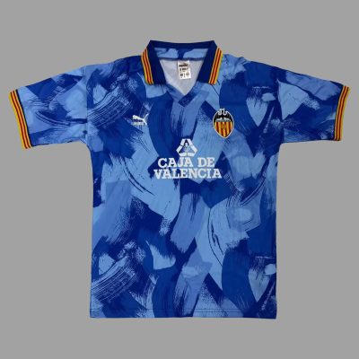 90/91 Valencia Away Retro Soccer Jersey