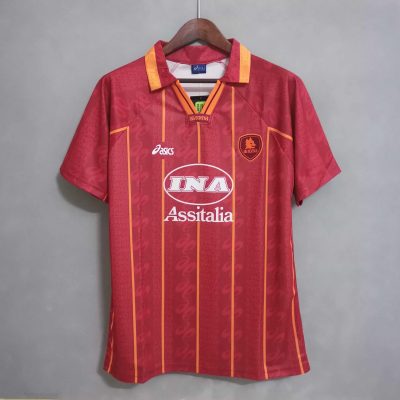 96/97 Roma Home Retro Soccer Jersey