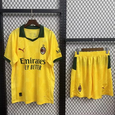25/26 AC Milan Third Kids Soccer Jersey Size 16-28