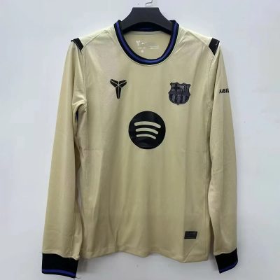 25/26 Barcelona Away Long Sleeve Jersey Soccer Jersey