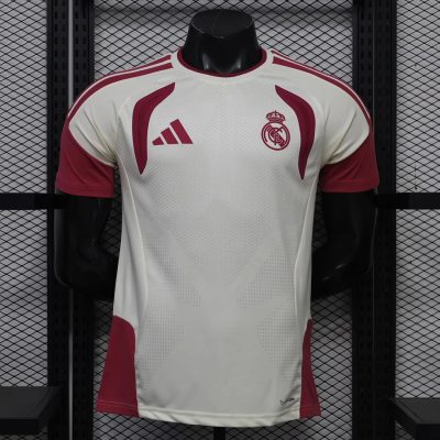 26/27 Real Madrid Training 2 White Pink Player Version Soccer Jersey
