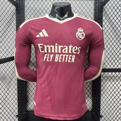 26/27 Real Madrid Third Player Version Long Sleeve Soccer Jersey