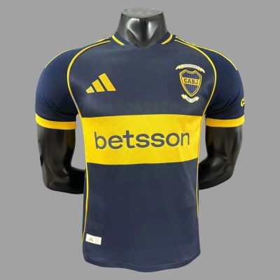 2025 Boca Juniors Home Player Version Soccer Jersey