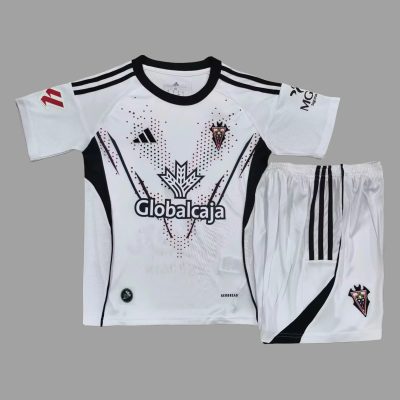 25/26 Albacete Home Kids Soccer Jersey Size 16-28