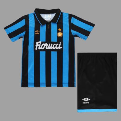 92/94 Inter Milan Home Kids Retro Soccer Jersey Size 16-28