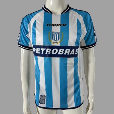 03/04 Racing Avellaneda Home Retro Soccer Jersey
