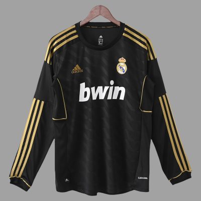 11/12 Real Madrid Away Long Sleeve Retro Soccer Jersey