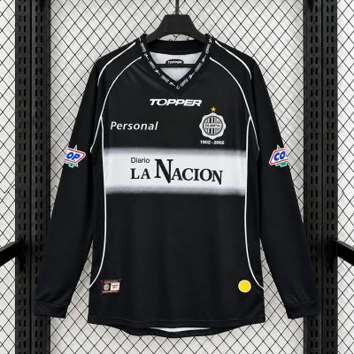 2002 Club Olimpia Away Long Sleeve Retro Soccer Jersey