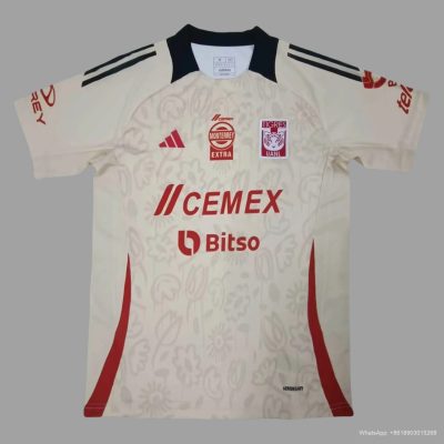 2024 Tigres Earth day Sand Yellow soccer jersey Size S-4XL