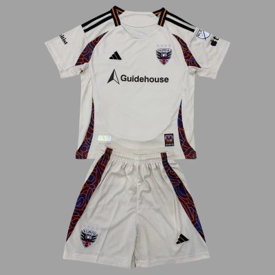 2025 DC United Away Kids Soccer Jersey Size 16-28