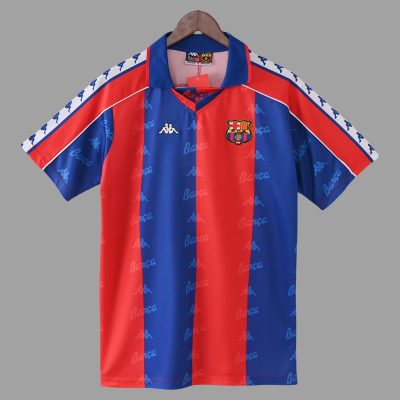 92/95 Barcelona Home Retro Soccer Jersey