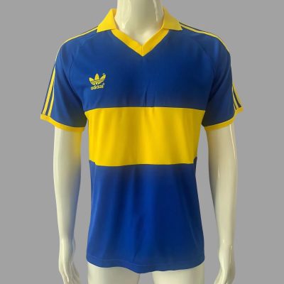 85/86 Boca Juniors Home Retro Soccer Jersey