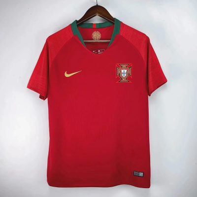 2018 Portugal Home Retro Soccer Jersey