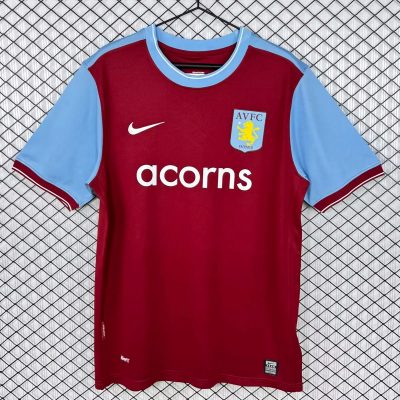 09/10 Aston Villa Home Retro Soccer Jersey