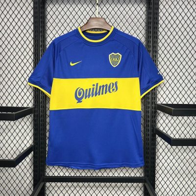 00/01 Boca Juniors Home Retro Soccer Jersey