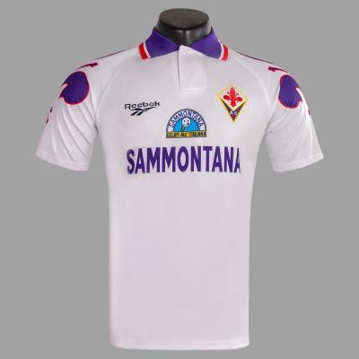 95/96 Fiorentina Away White Retro Soccer Jersey