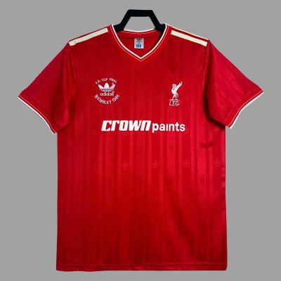 85/86 Liverpool Home FA Cup Final Retro Soccer Jersey