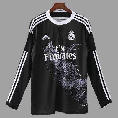 14/15 Real Madrid Third Long Sleeve Retro Soccer Jersey