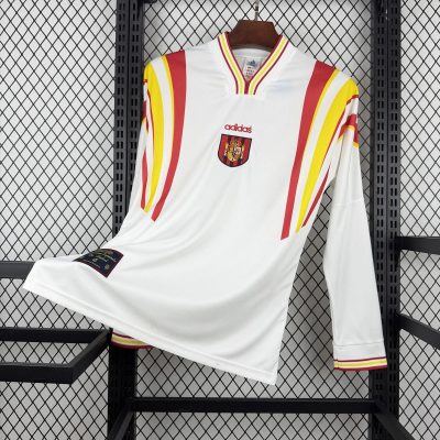 1996 Spain Third Long Sleeve Retro Soccer Jersey